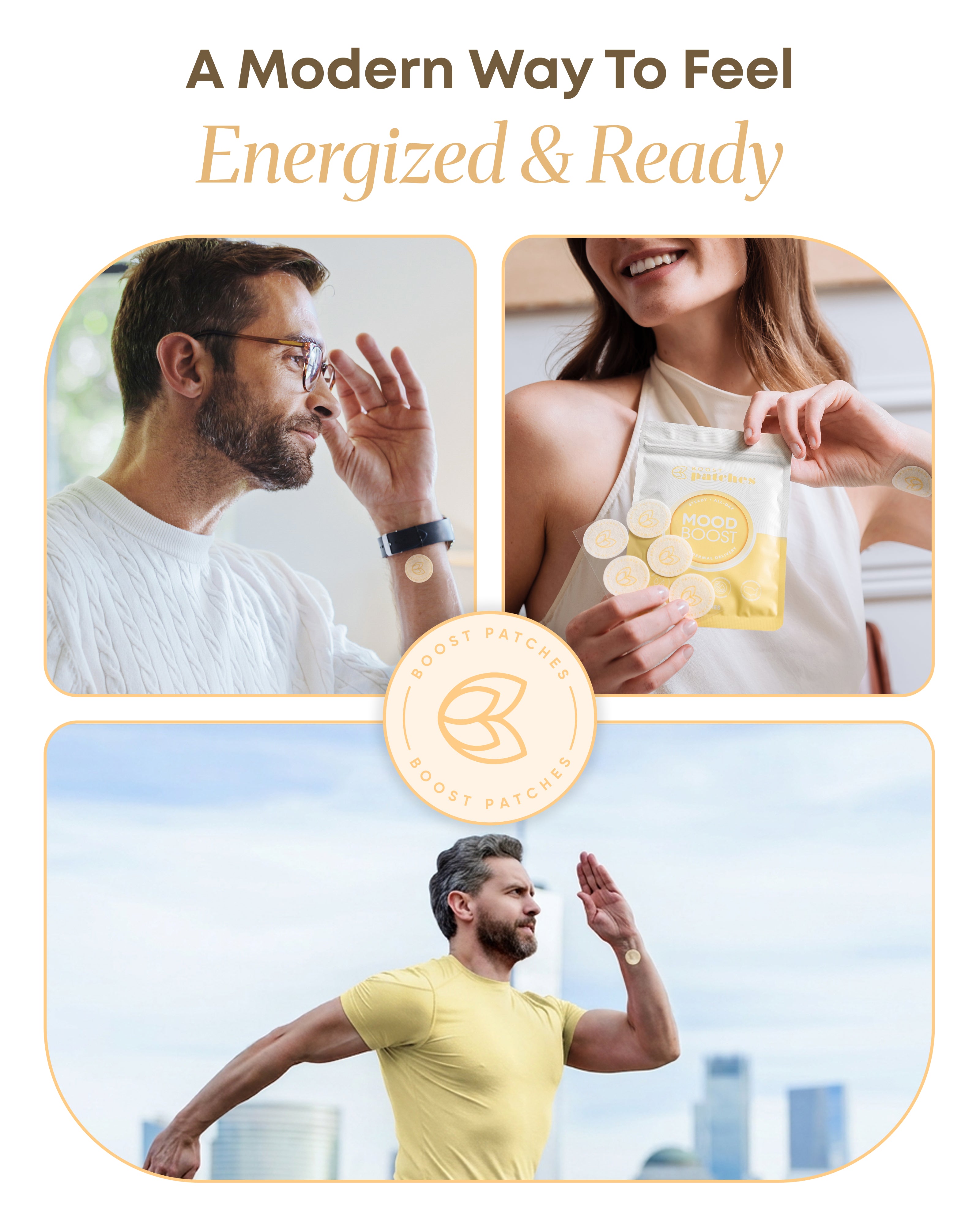 Boost Patches B12 Wellness Patches – Wearable Daily Wellness Support – 30 Patches