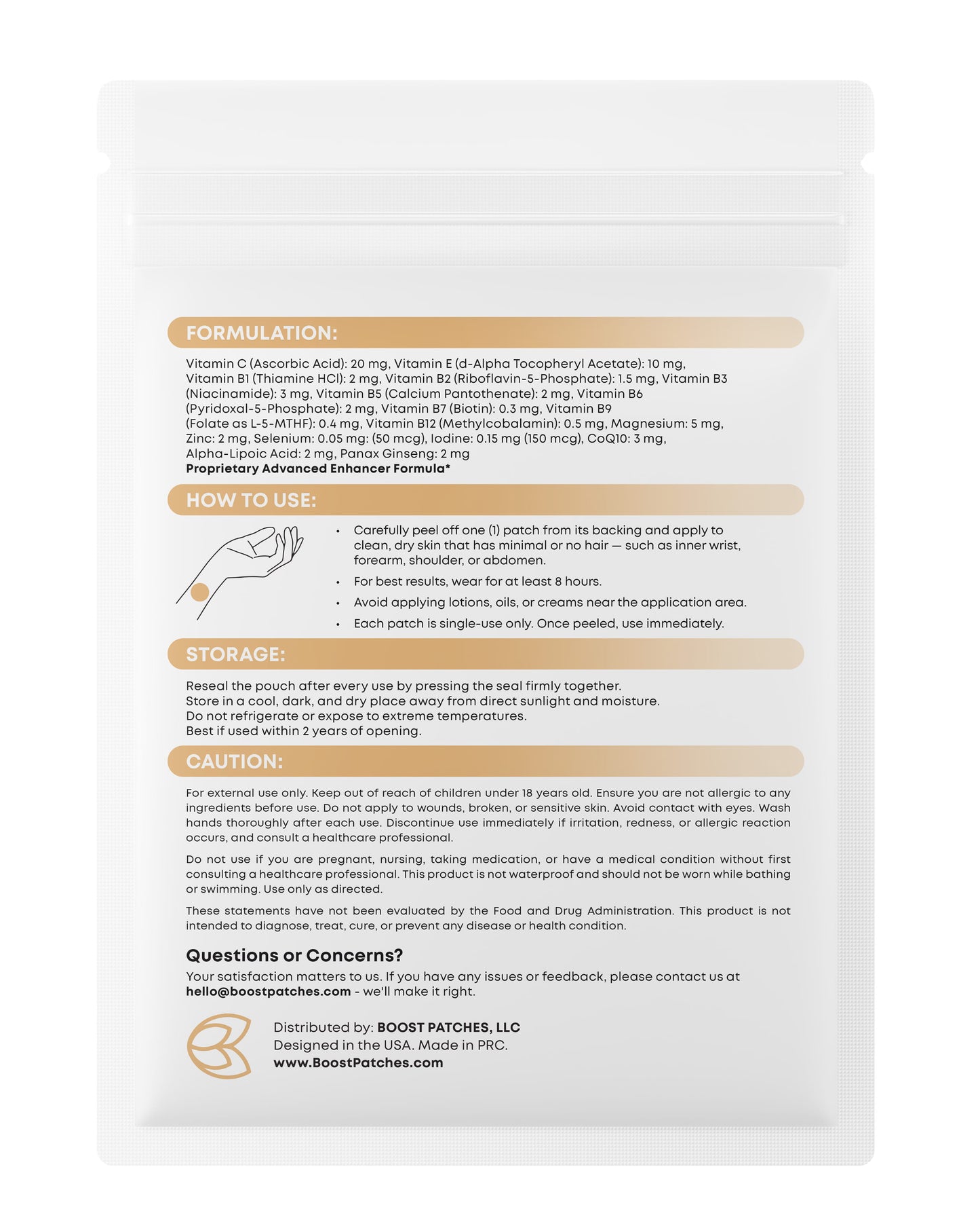 Multi Vitamin Patches