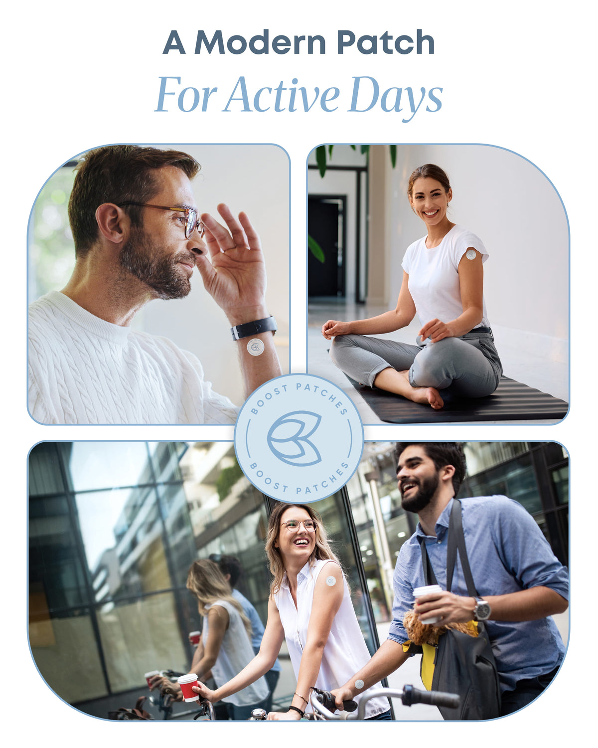 Boost Patches NAD+ Wellness Patches – Wearable Daily Wellness Support – 30 Patches