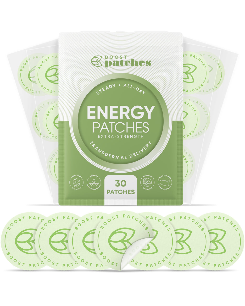 Energy Patches | Wearable Daily Energy Support | Boost Patches