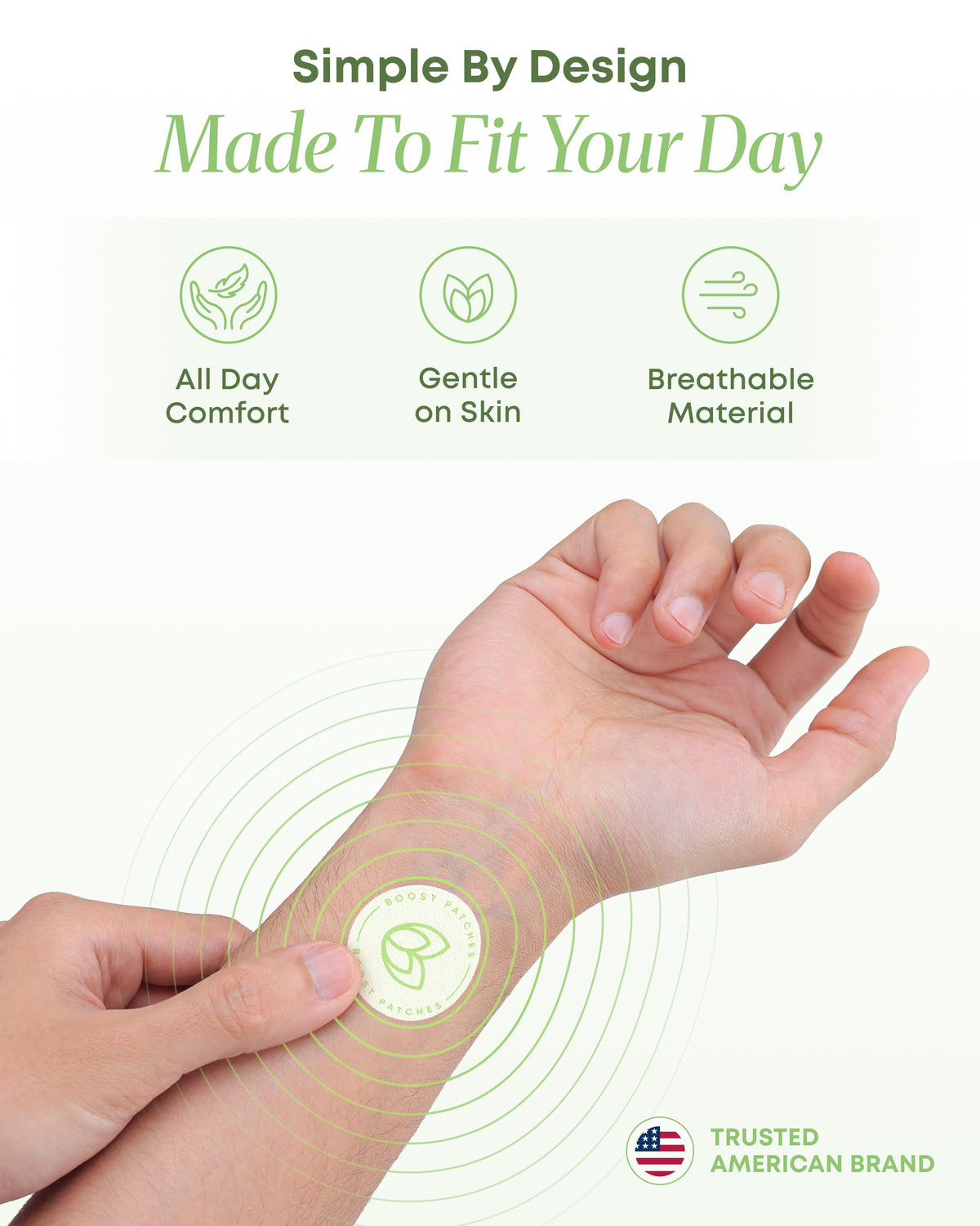Boost Patches Energy Patches – Wearable Daily Energy Support – 30 Patches