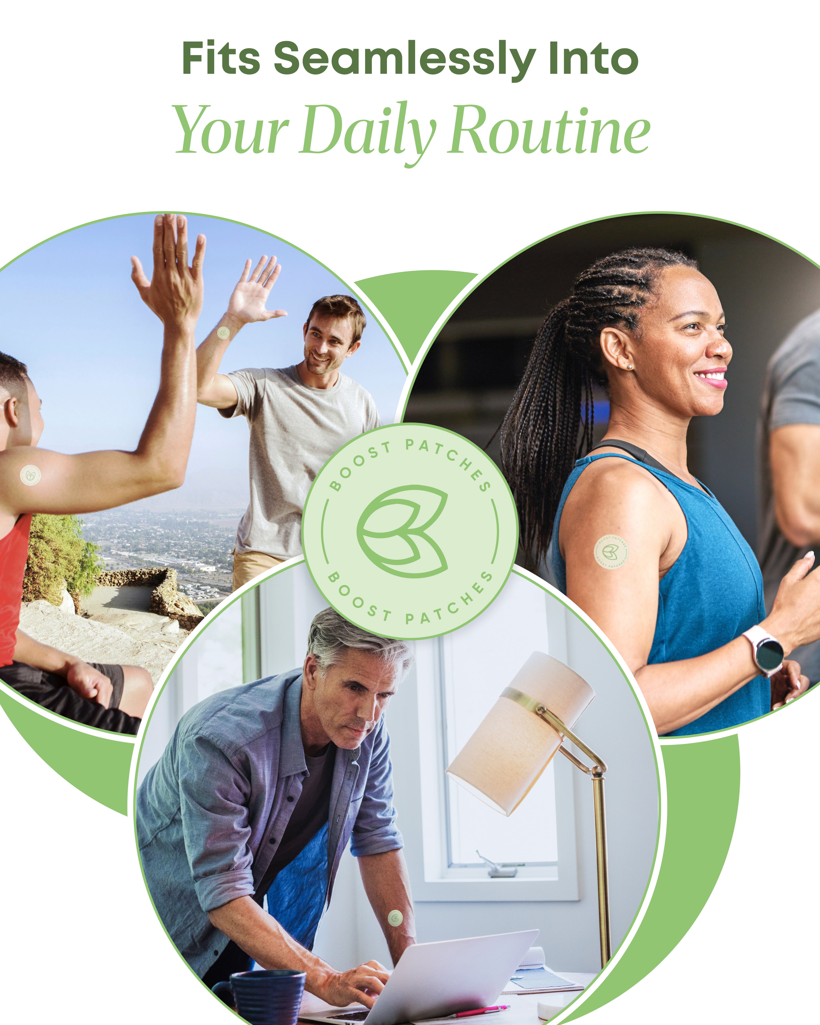 Boost Patches: Energy Patches for Women & Men  | 1 month Pack