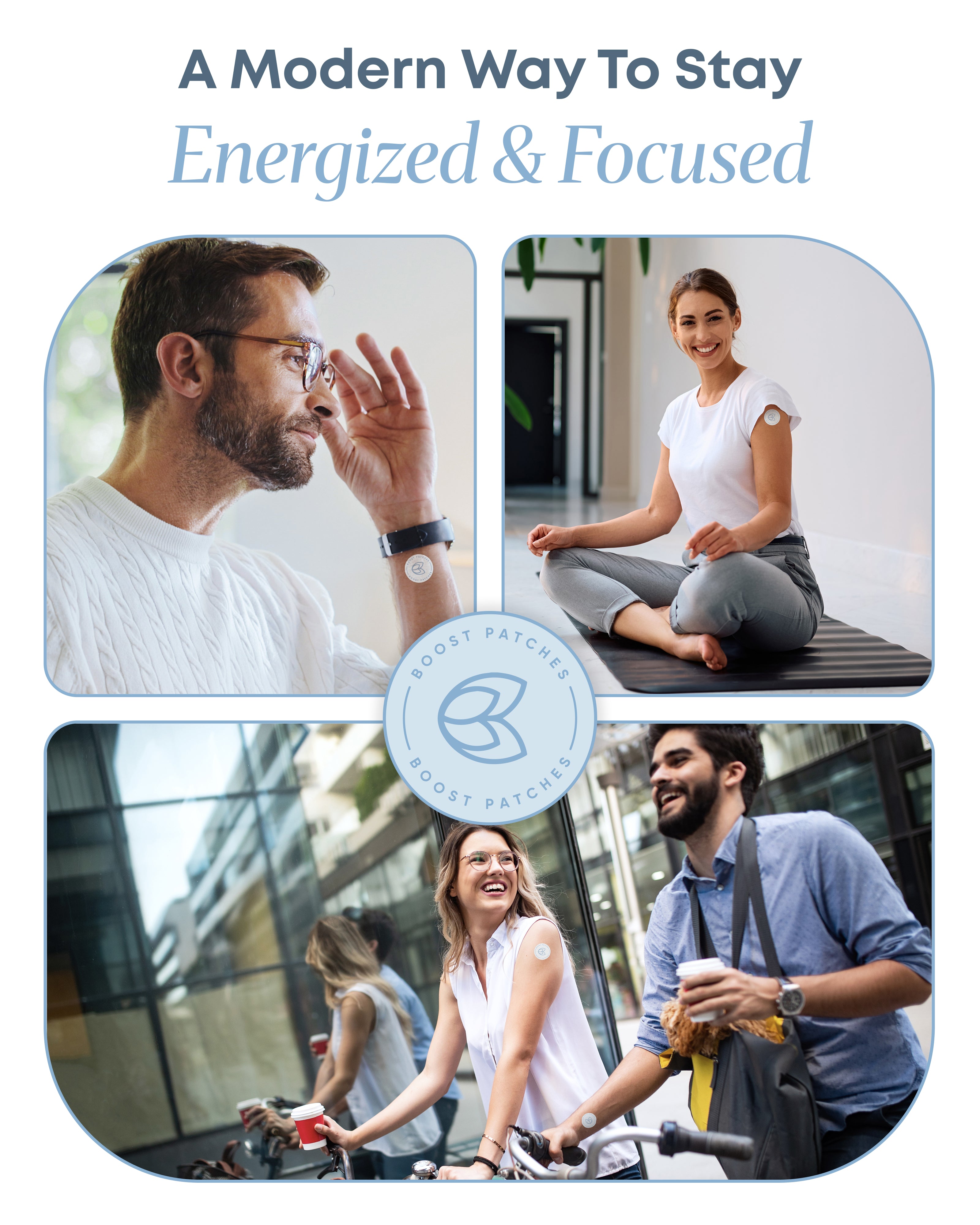 Boost Patches NAD+ Wellness Patches – Wearable Daily Wellness Support – 30 Patches